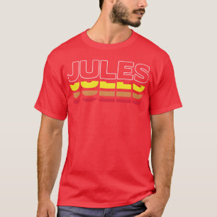 Camiseta divertida nombre Jules puesta de sol vint