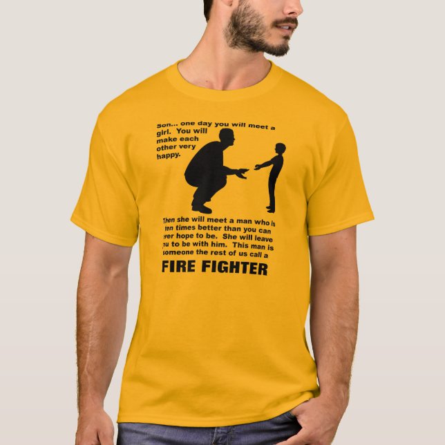 Camiseta Divertida Orgullo Bombero Consejo Paterna (Anverso)