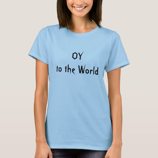 CAMISETA DIVERTIDA OY al mundo (Anverso)