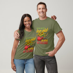 Camiseta divertida palabra de jardinería arte T-Shirt unise