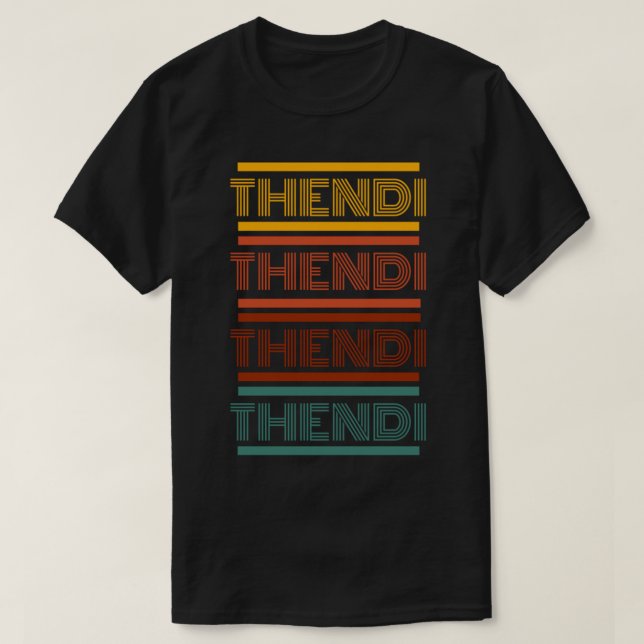Camiseta divertida palabra malayalam thendi (Diseño del anverso)
