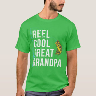 Camiseta divertida para abuelo genial pescando par