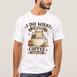 Camiseta divertida para amantes de gatos 'Hago lo