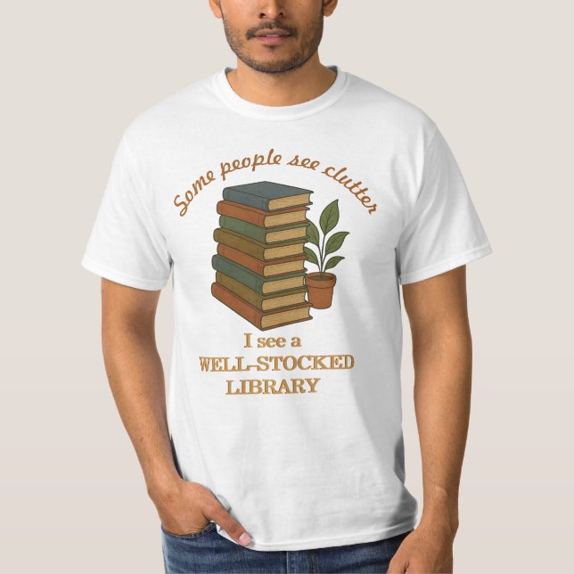 Camiseta divertida para amantes de los libros (Anverso)