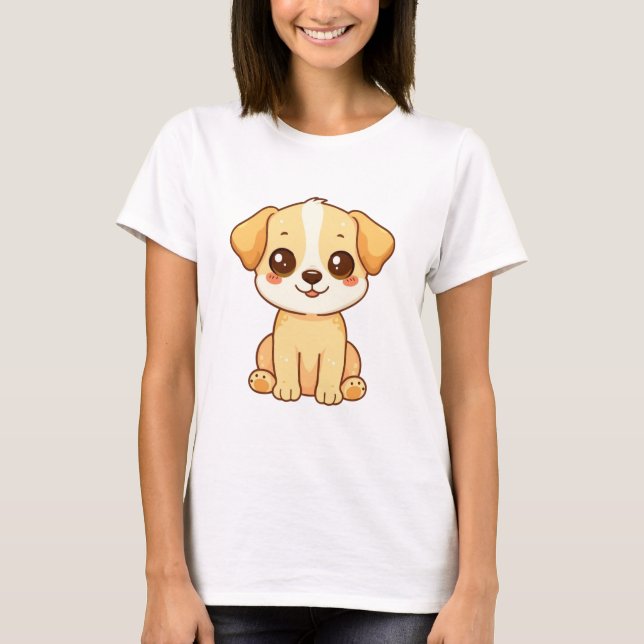 Camiseta divertida para amantes de perros Cachorro (Anverso)