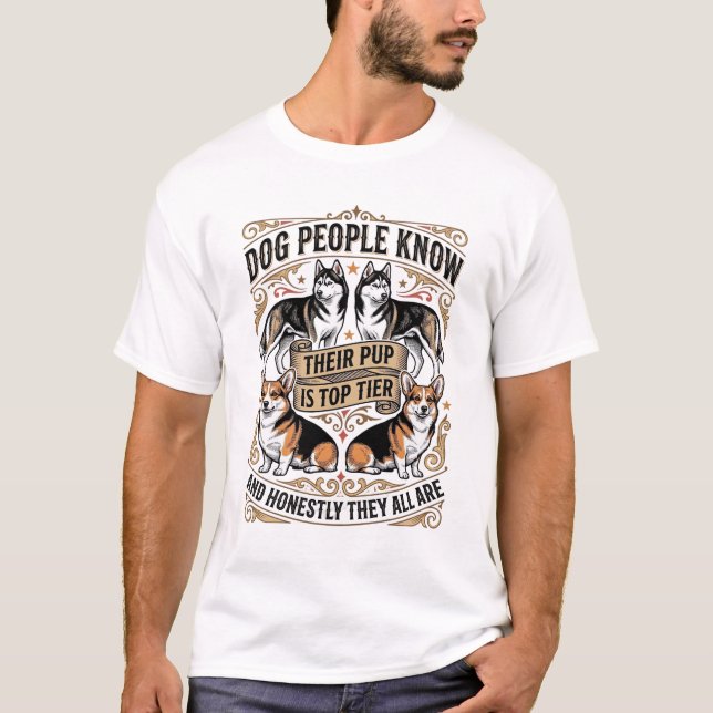 Camiseta divertida para amantes de perros con deba (Anverso)