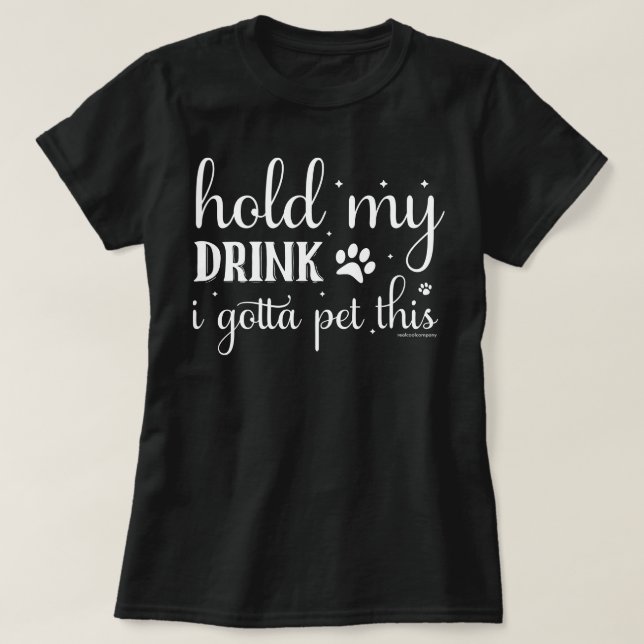 Camiseta Divertida para Amantes de Perros - Sosten (Diseño del anverso)