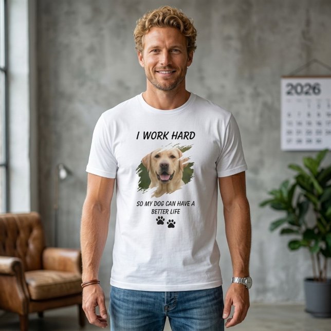 Camiseta divertida para amantes de perros Trabajo  (Subido por el creador)