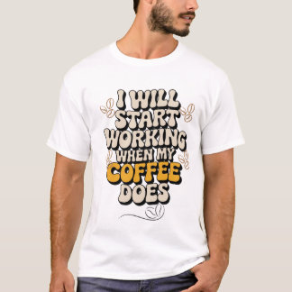 Camiseta divertida para amantes del café
