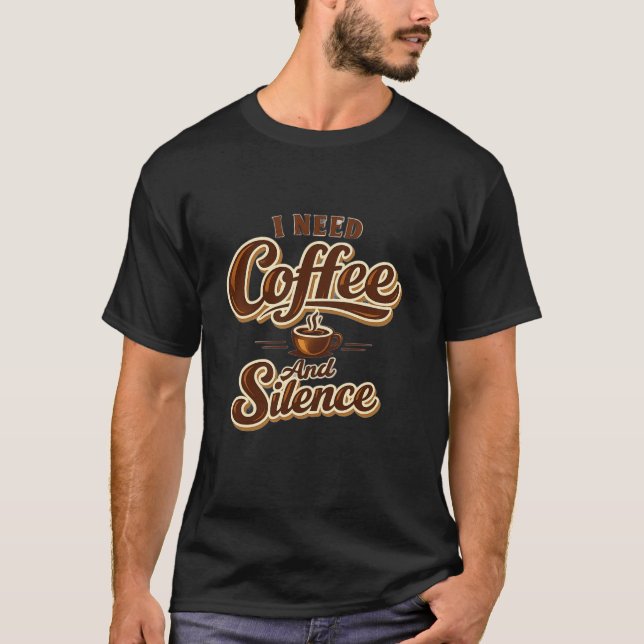 Camiseta Divertida para Amantes del Café – Necesit (Anverso)