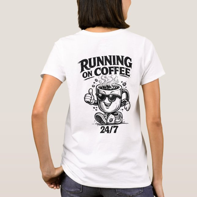 Camiseta divertida para amantes del café que funci (Subido por el creador)