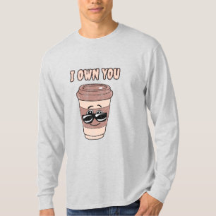 Camiseta divertida para amantes del café Te poseo