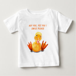 Camiseta divertida para bebé pato - Personalizado 