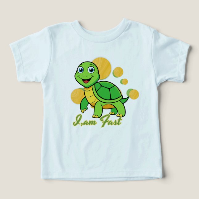 Camiseta divertida para bebé | soy rápido | (Diseño delantero )