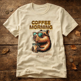 Camiseta Divertida para Bebedor de Café de la Maña