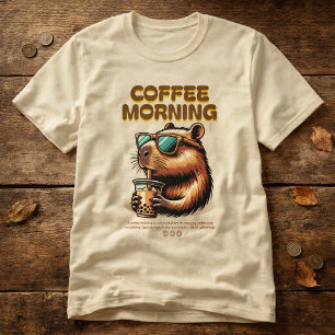 Camiseta Divertida para Bebedor de Café de la Maña