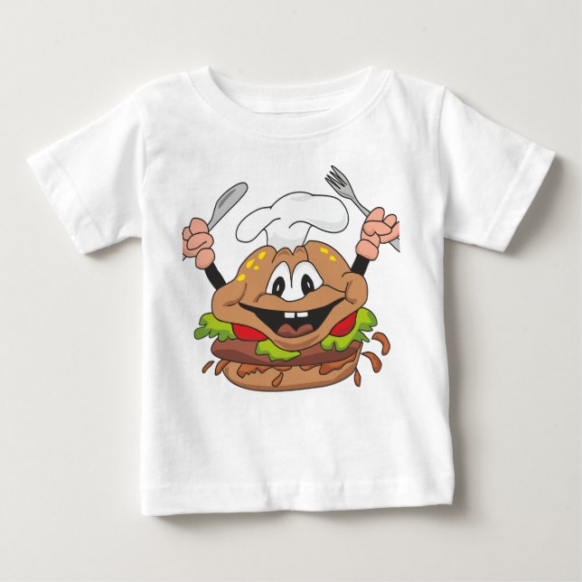 Camiseta divertida para comida de bebé (Anverso)