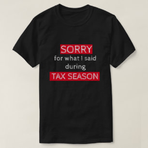 Camiseta divertida para contadores en temporada de
