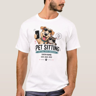 Camiseta Divertida para Cuidador de Mascotas con N
