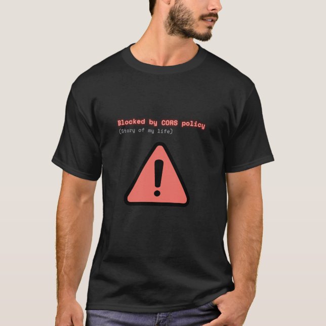 Camiseta divertida para desarrolladores bloqueada  (Anverso)