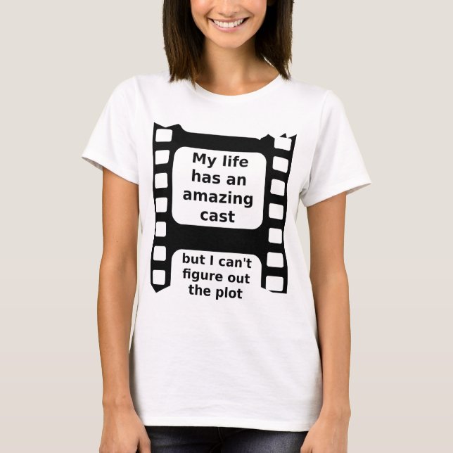 Camiseta Divertida para Descifrar la Trama (Anverso)