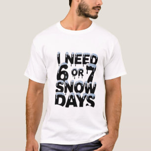 Camiseta divertida para días de nieve de maestros
