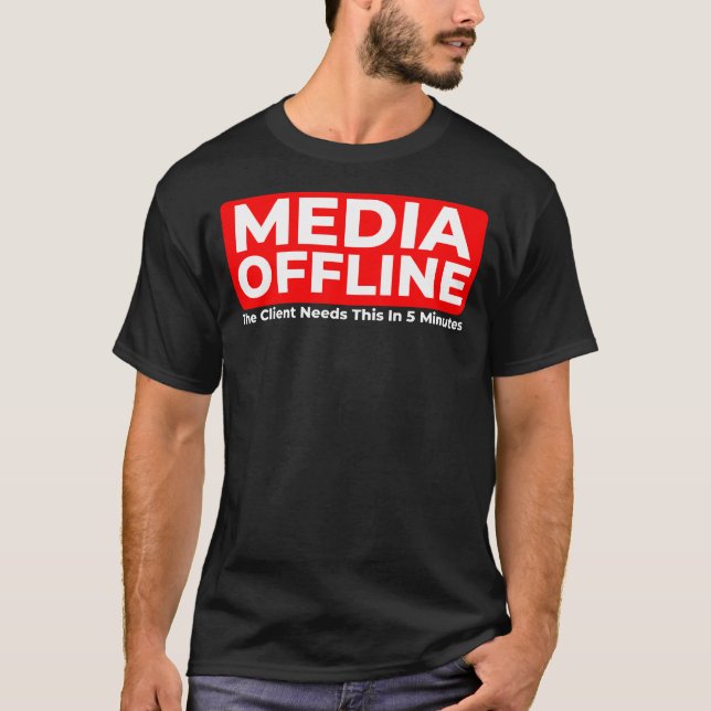 Camiseta divertida para editor de video fuera de l (Anverso)