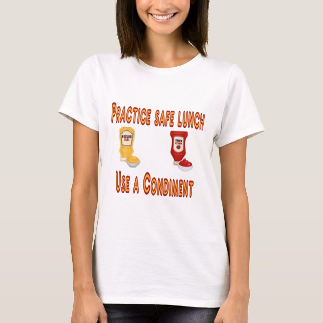 Camiseta divertida para el almuerzo seguro (Anverso)