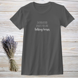 Camiseta divertida para el amante de caballos intr