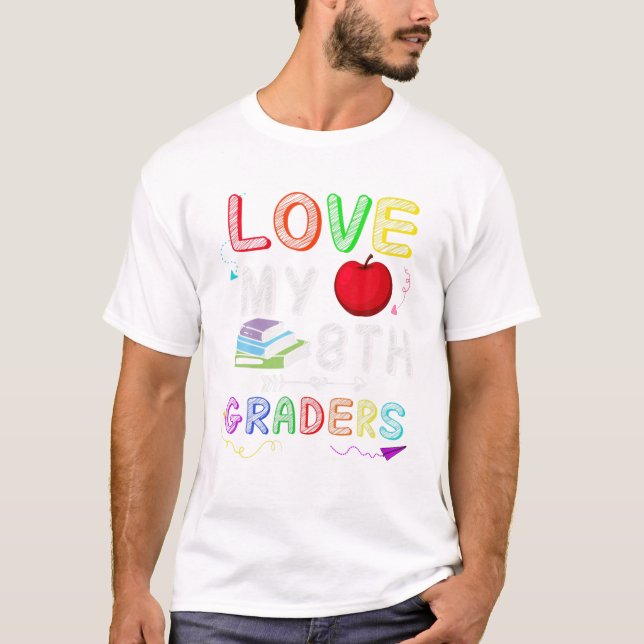 Camiseta divertida para estudiantes de 8º grado (Anverso)