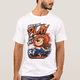 Camiseta divertida para fanático del fútbol del Le