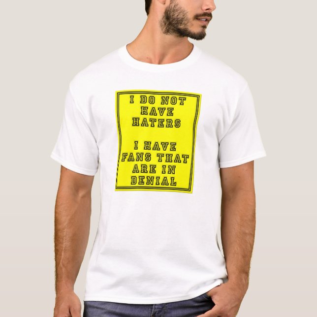 Camiseta Divertida para Fans en Negación (Anverso)