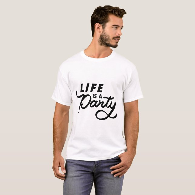 Camiseta divertida para fiesta de cumpleaños (Anverso completo)