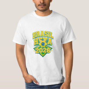 Camiseta divertida para fútbol brasileño