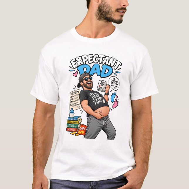 Camiseta divertida para futuro papá (Anverso)