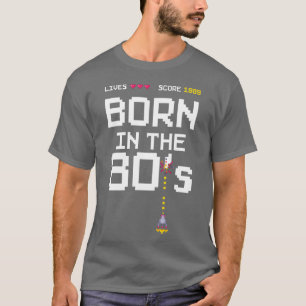 Camiseta divertida para gamer retro nacido en los