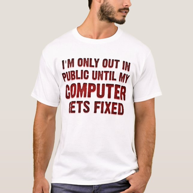 Camiseta Divertida para Geeks Informáticos y Jugad (Anverso)