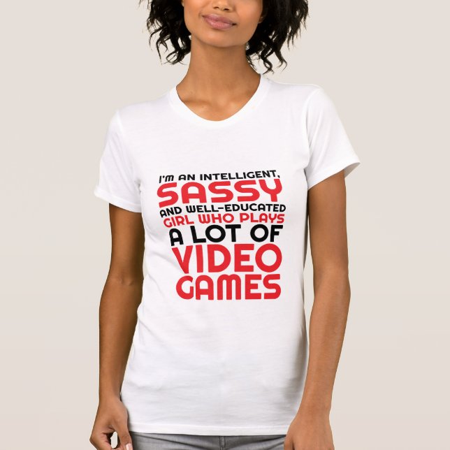 Camiseta divertida para Geeks y Gamers Chica (Anverso)
