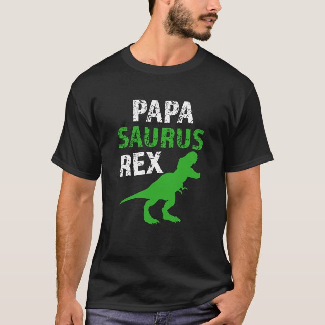 Camiseta divertida para hombre de Dino de la (Anverso)