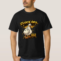 Camiseta divertida para hombre Pato Cluck Off