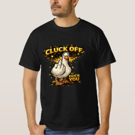 Camiseta divertida para hombre Pato Cluck Off