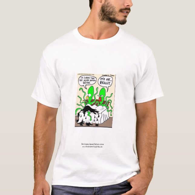 Camiseta Divertida para Hombres Calamar Eyaculació (Anverso)