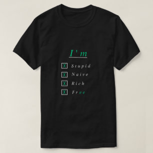 Camiseta divertida para hombres con texto - Person