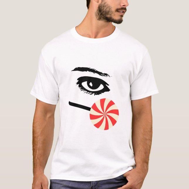 Camiseta divertida para hombres – Eye Candy con gr (Anverso)