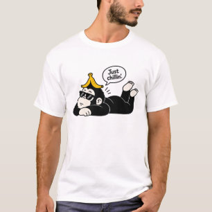 Camiseta divertida para hombres Gorila relajado - 