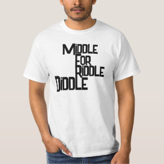 Camiseta divertida para hombres Middle for Riddle