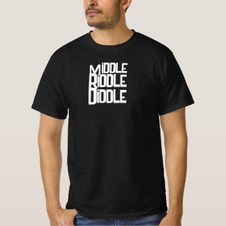 Camiseta divertida para hombres Middle Riddle Didd