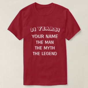 Camiseta divertida para hombres, mito leyenda, cum