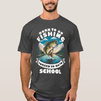 Camiseta divertida para jóvenes amantes de la pesc