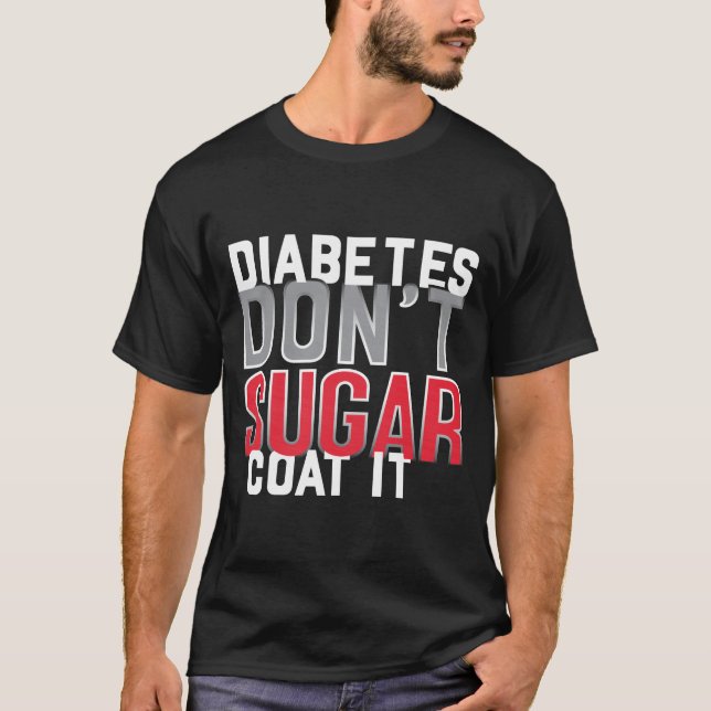 Camiseta divertida para la diabetes (Anverso)